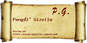 Pengő Gizella névjegykártya